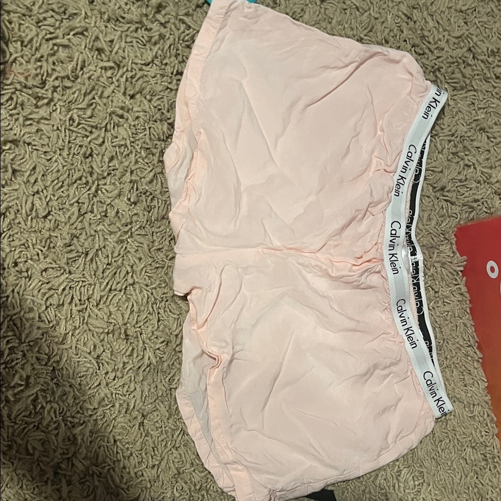 Calvin Klein Women's Light Pink Sleepwear Mini Shorts